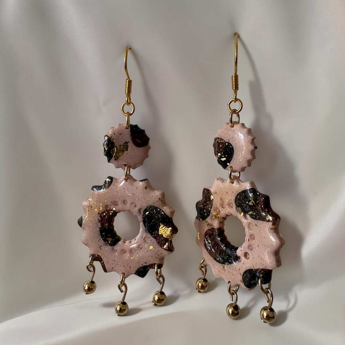Boucles D'oreilles Artisanales Rosace
