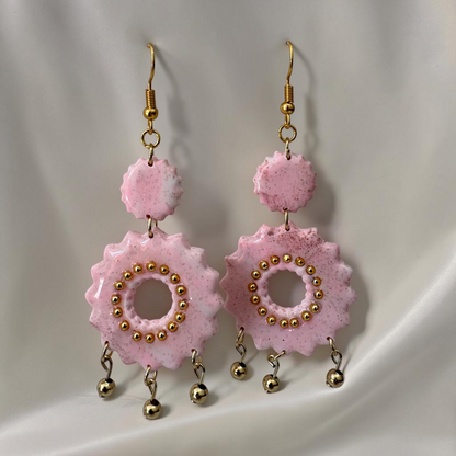 Boucles D'oreilles Artisanales Rosace