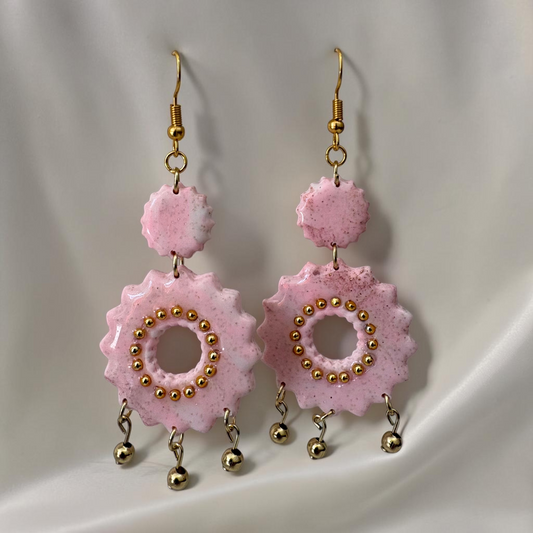 Boucles D'oreilles Artisanales Rosace