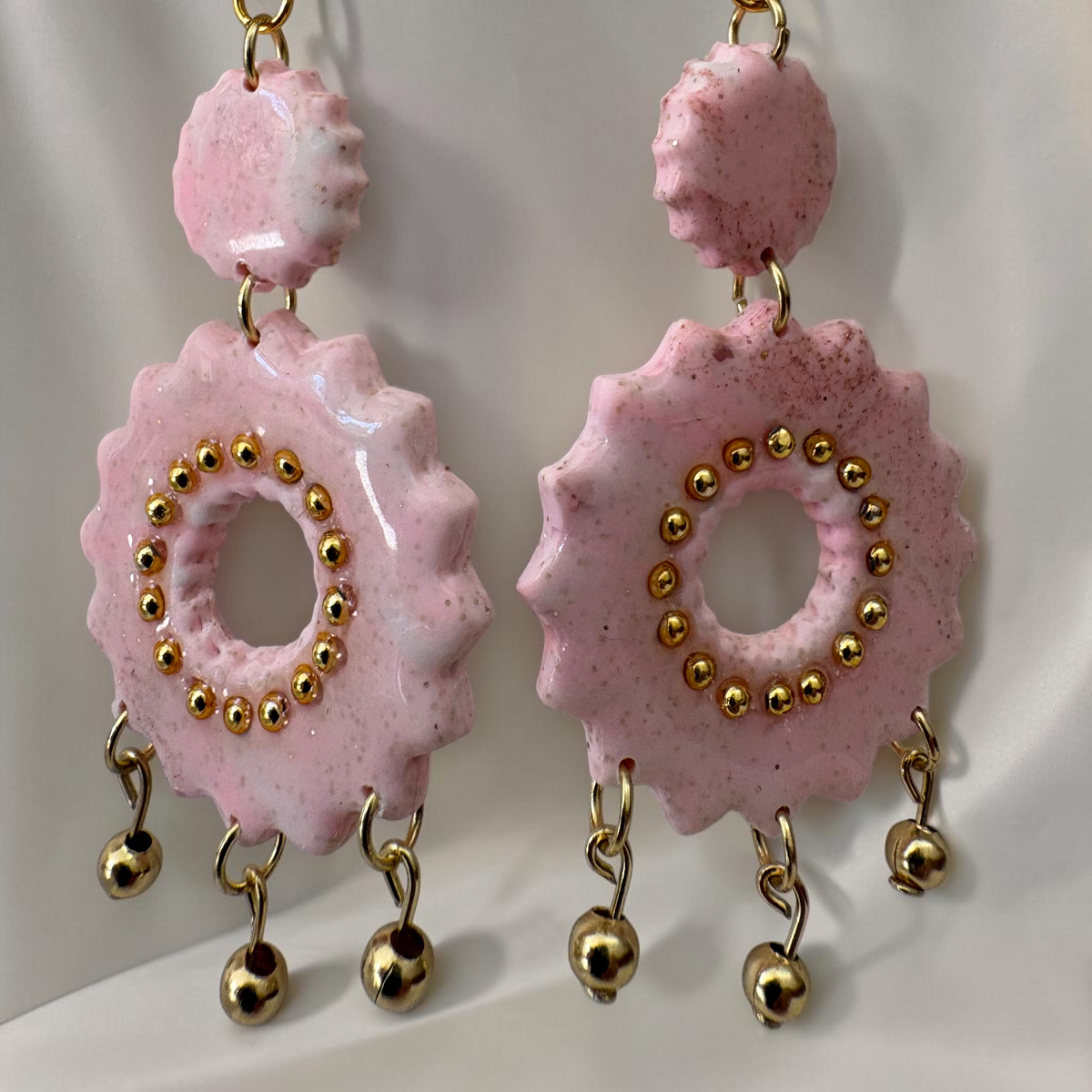 Boucles D'oreilles Artisanales Rosace