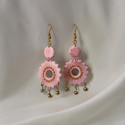 Boucles D'oreilles Artisanales Rosace