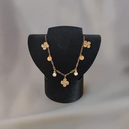 Collier Croix Basque Dorée