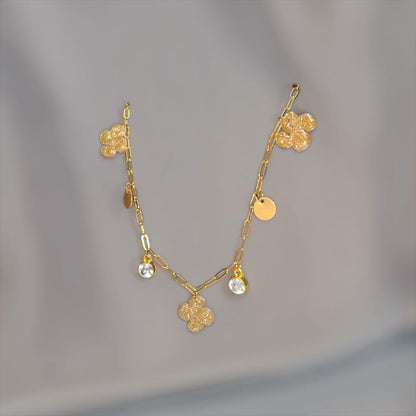 Collier Croix Basque Dorée