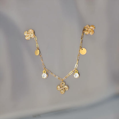 Collier Croix Basque Dorée