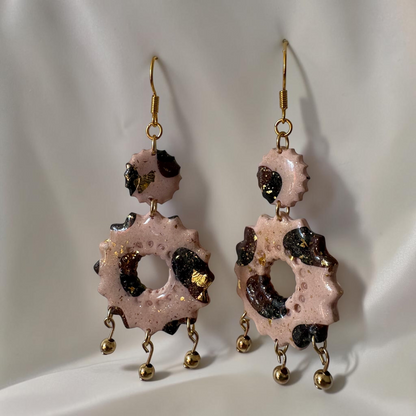 Boucles D'oreilles Artisanales Rosace