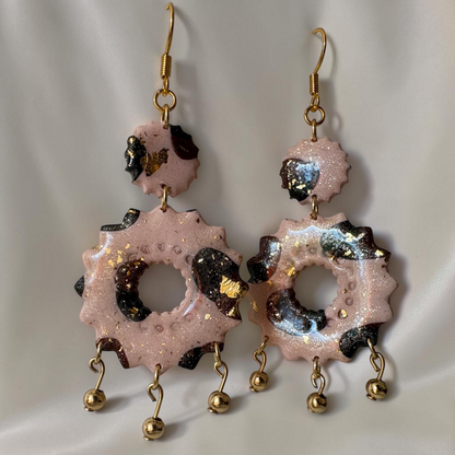Boucles D'oreilles Artisanales Rosace